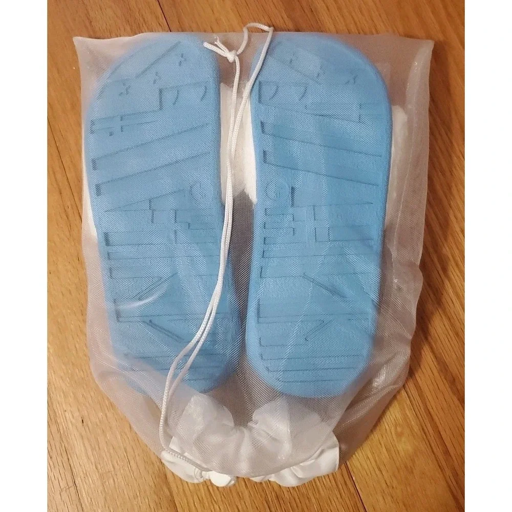 TRUE BLUE SPA Shoes Sandals‎ Massaging Terry Cloth Loop Womens L/XL